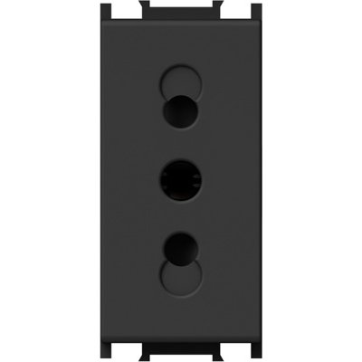 Priză Modulă Italiană Negru 10A TEM