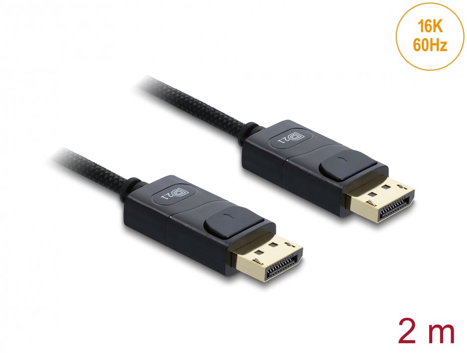 Cablu Delock DisplayPort 2.1 80Gbps 2m