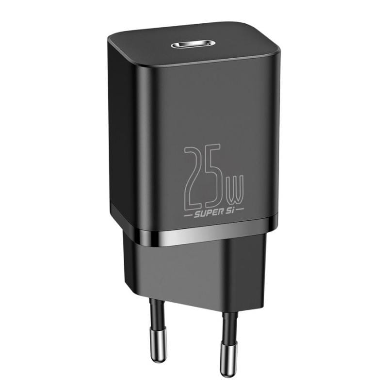 Încărcător Baseus Super Si 25W Quick Charge USB-C Negru - imagine 3