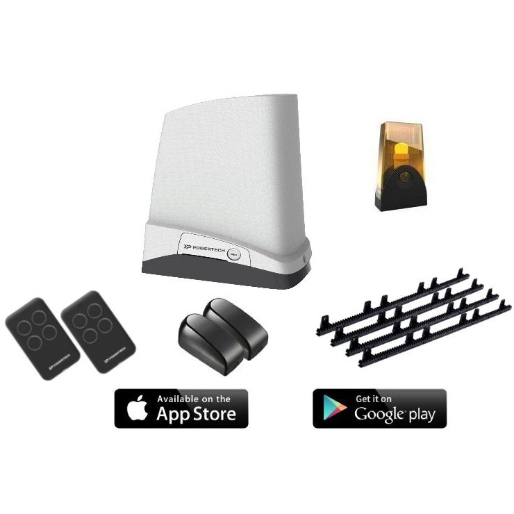 Kit Automatizare Poartă PowerTech PSA500, 500KG + WiFi