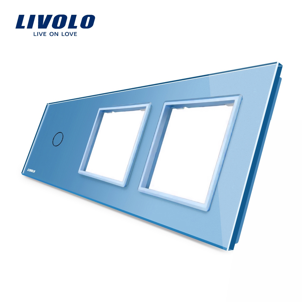 Panou Touch Livolo Sticla cu 2 Prize - imagine 12
