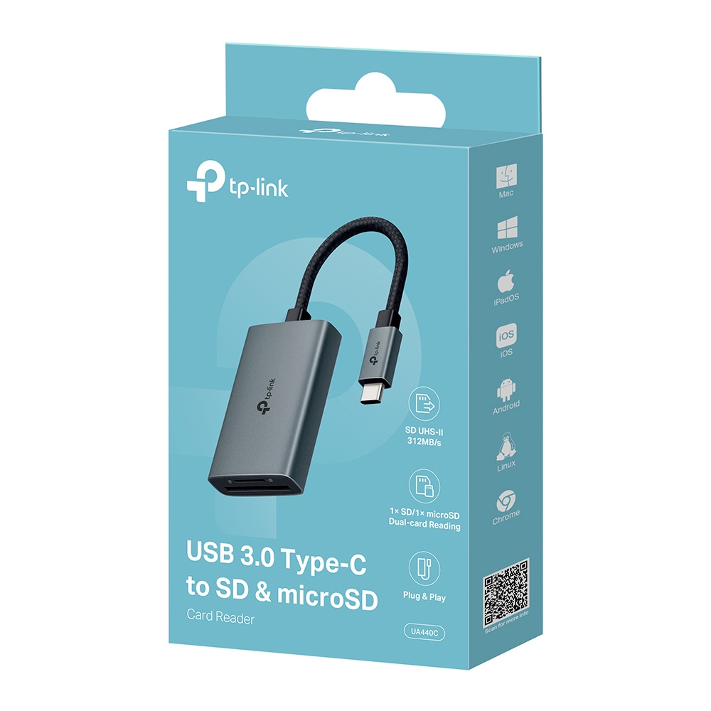 Cititor de Carduri TP-LINK UA440C UHS-II USB-C 3.0 - imagine 10