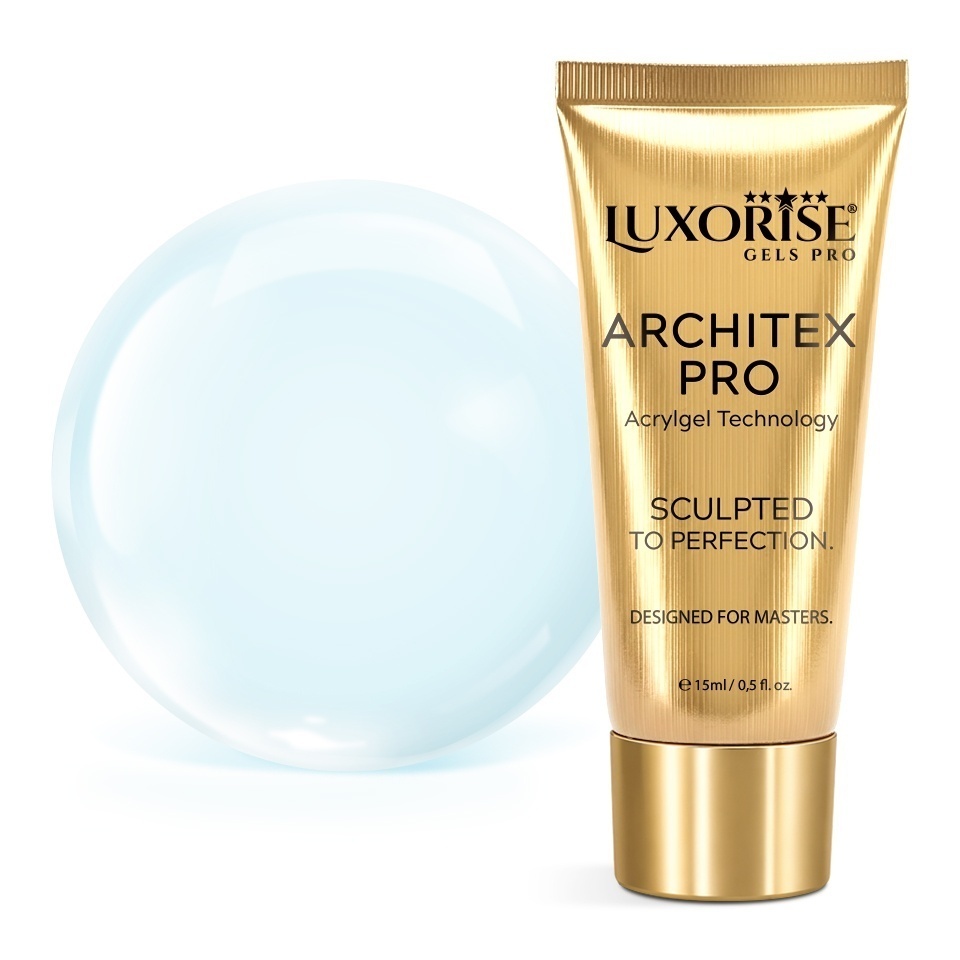 Polygel LUXORISE ARCHITEX PRO - Rare Sensations Collection, Azure Silk, 15ml