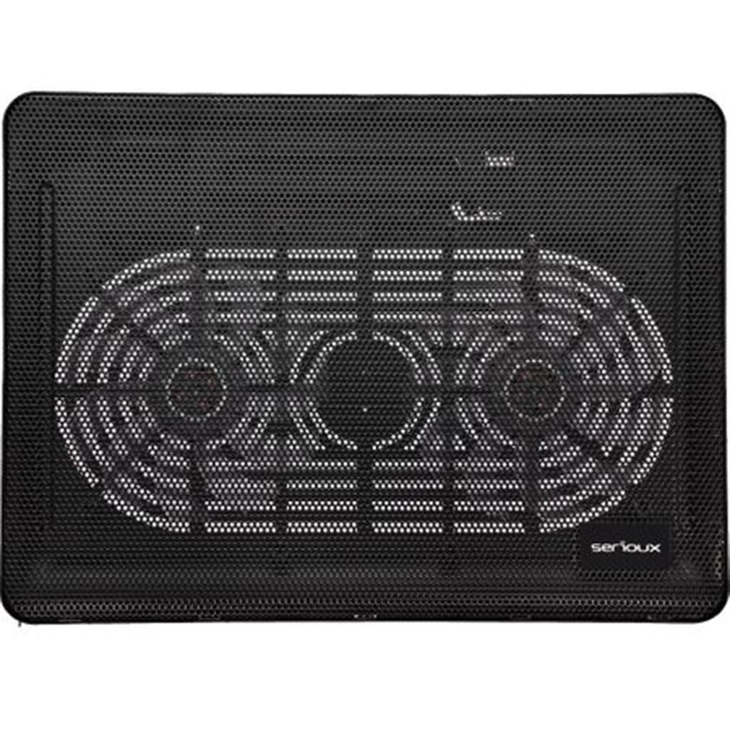 Cooling Pad SERIOUX 15.6 inch - 2 Ventilatoare silențioase - imagine 3