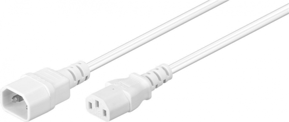 Cablu Alimentare C13-C14 Alb 3m Goobay