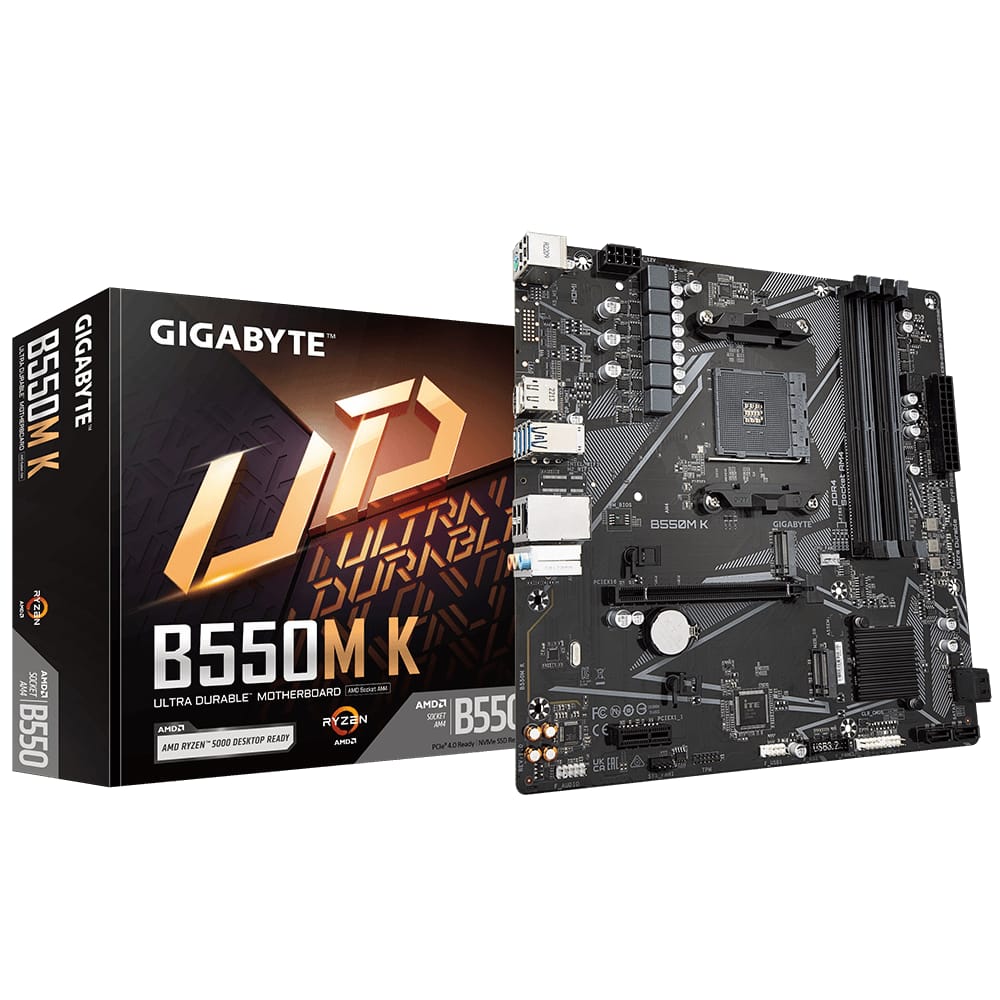 Placă de bază GIGABYTE B550M K AM4 DDR4 mATX - Performanță - imagine 5