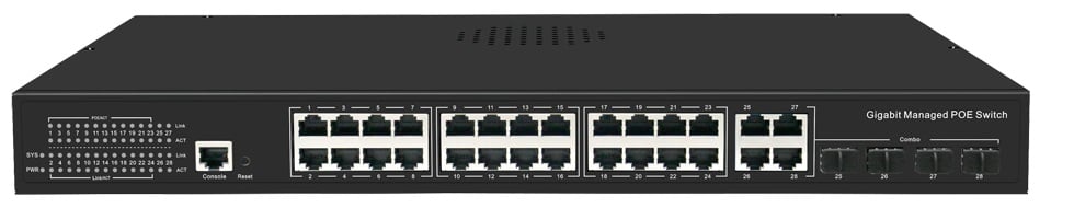 Safer Switch PoE+ 300W - 24 Porturi Management