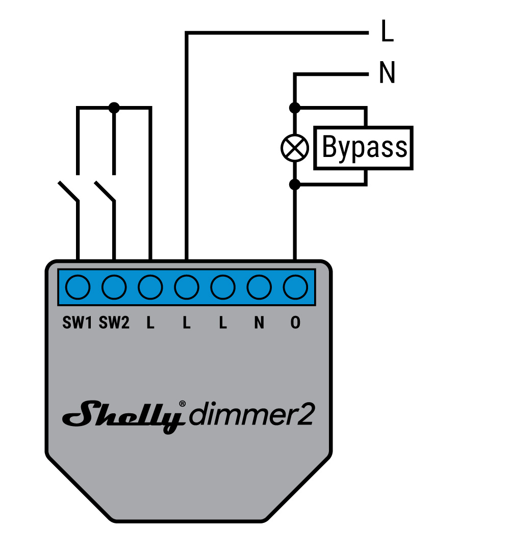 Bypass Shelly pentru Shelly 1L & Dimmer 2 - imagine 3