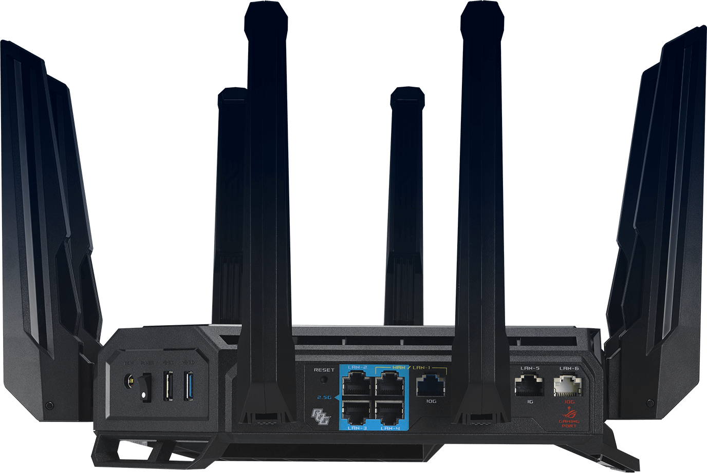 Router Asus ROG Rapture GT-BE98 WiFi 7 Quad-Band Gaming - imagine 2