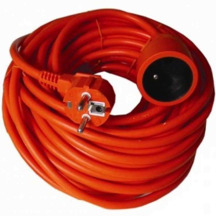 Cablu prelungitor Schuko 20m Premium T-M Orange