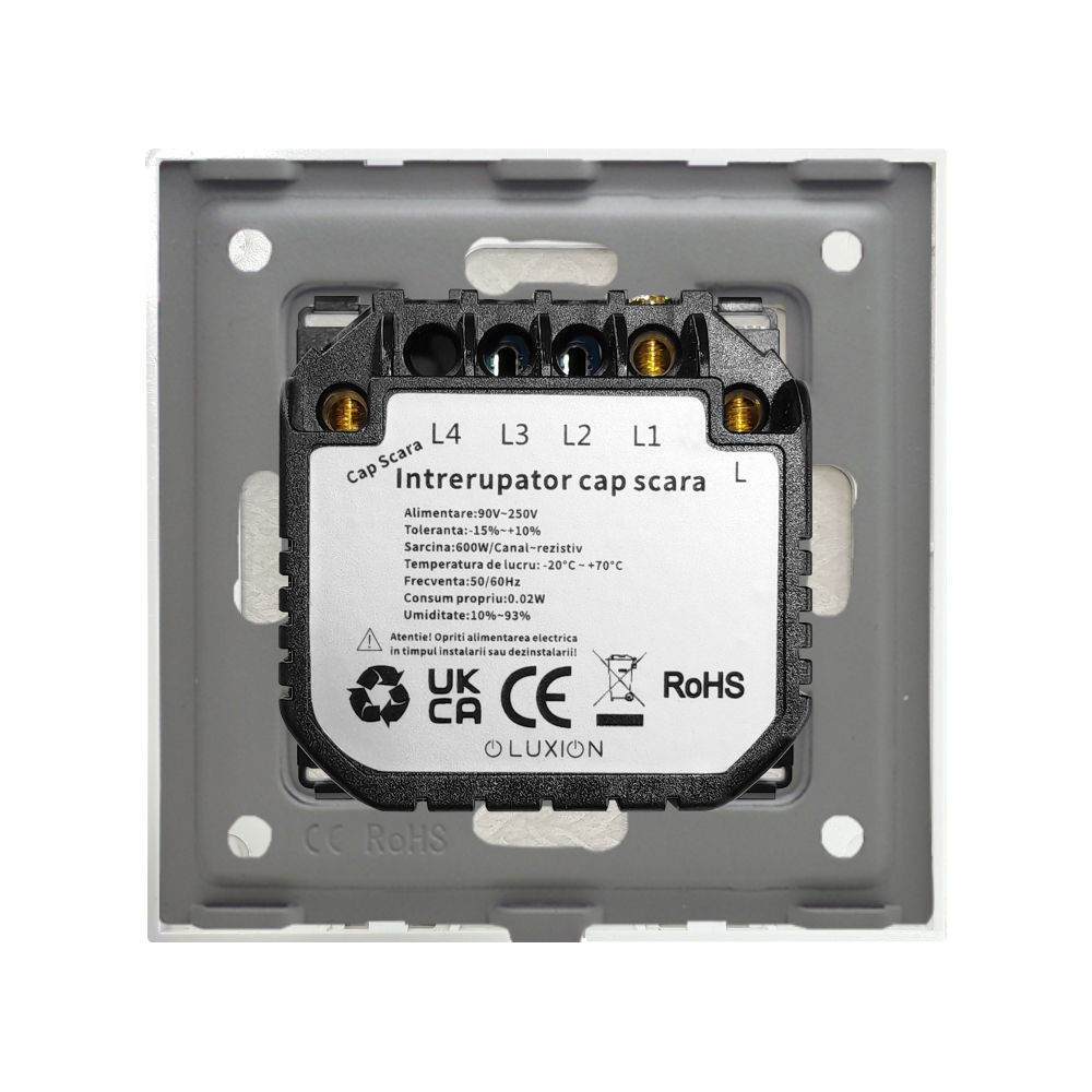 Întrerupător Touch Marmură Luxion, Cap Scară, Design Premium - imagine 4