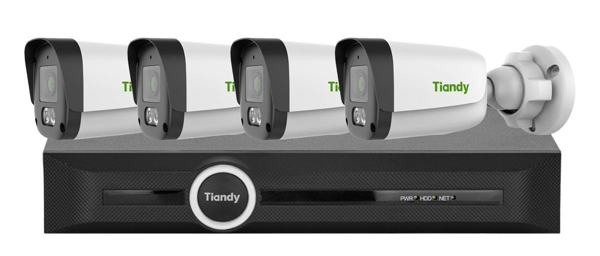 Kit Supraveghere Tiandy Color Maker 4 Camere