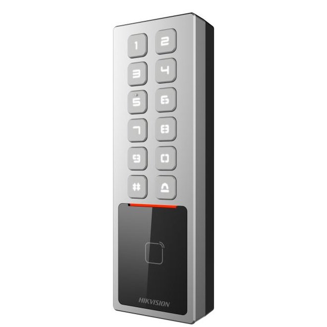 Terminal acces Hikvision DS-K1T805MX, PIN/Card Mifare, IK08