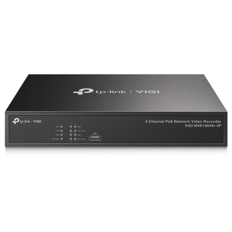 NVR TP-Link VIGI NVR1004H4P, 4 canale PoE+, H.265+