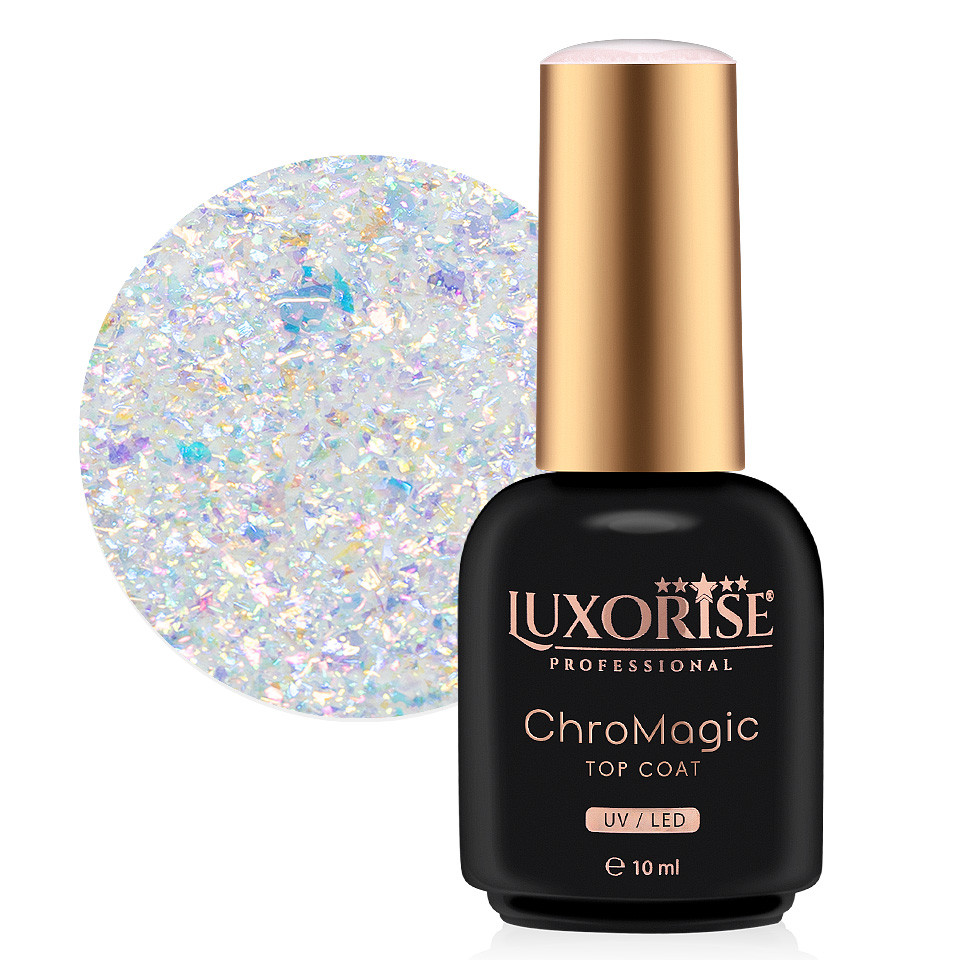 Luxorise ChroMagic Top Coat 10ml | Fără Strat de Dispersie