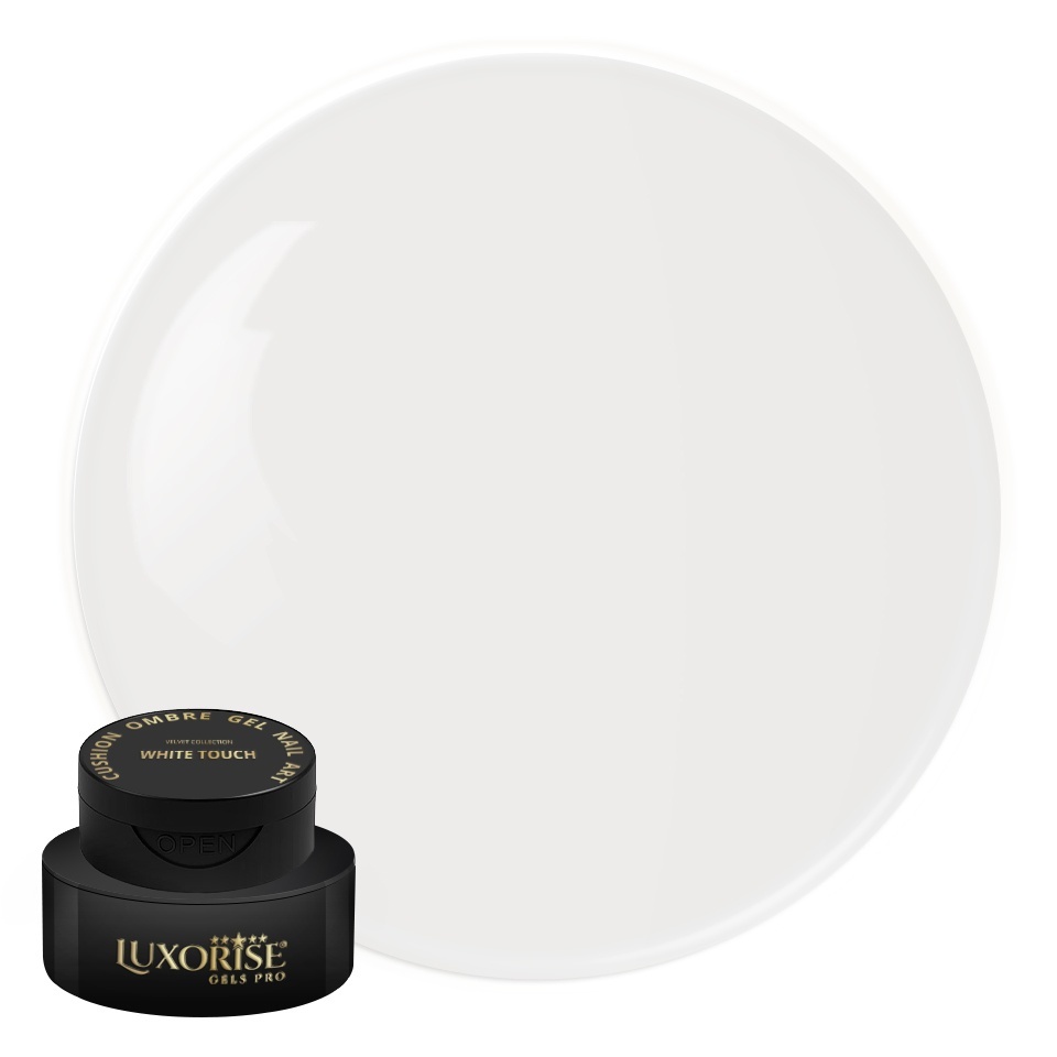 Gel UV Nail Art Babyboomer LUXORISE Cushion Ombre Velvet - White Touch, 2ml