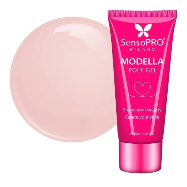 Polygel MODELLA SensoPRO Milano - Peach Nude, 30ml