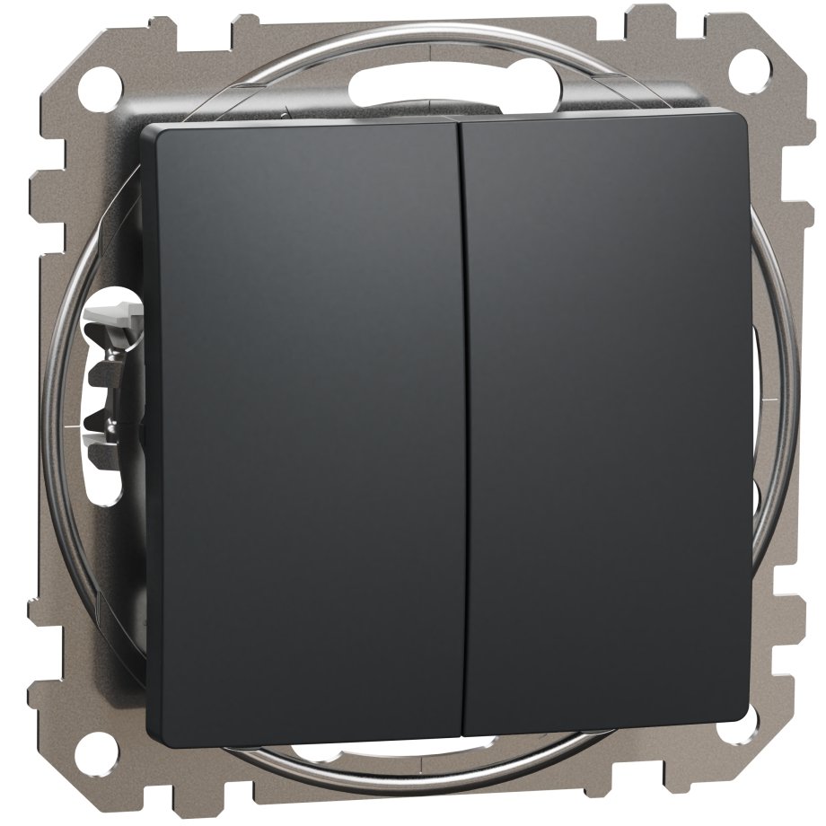 Întrerupător Dublu Schneider Sedna, Antracit