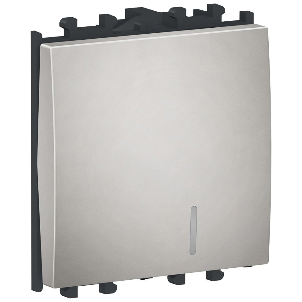 Intrerupator Schneider Easy Styl, 2 module, Argintiu