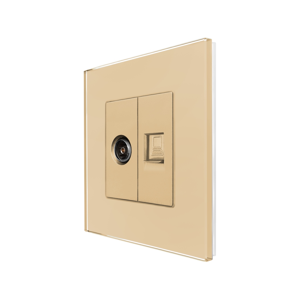 Priza TV+Internet Sticla LUXION - imagine 9