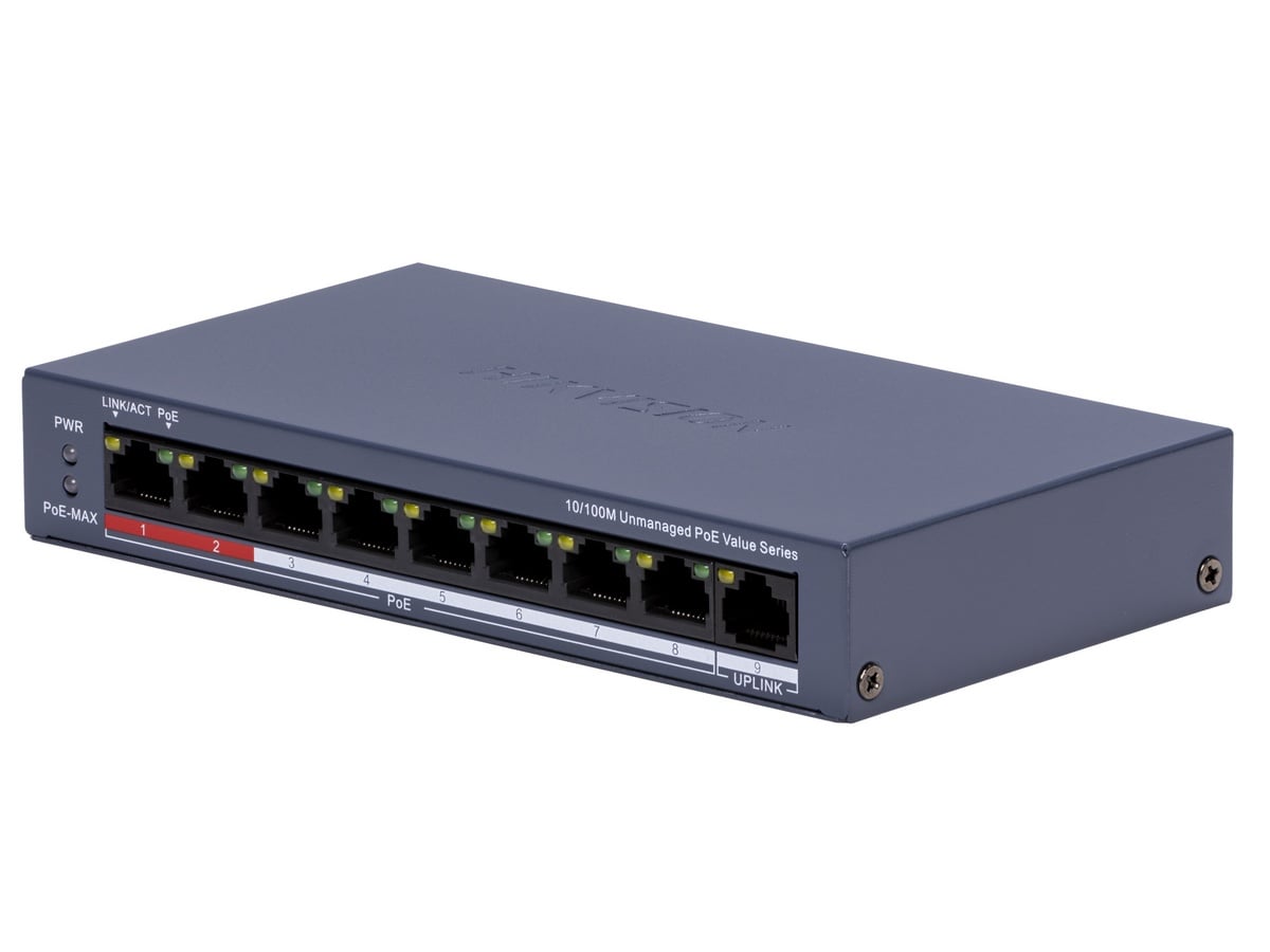 Switch Hikvision 8 Porturi PoE 80W