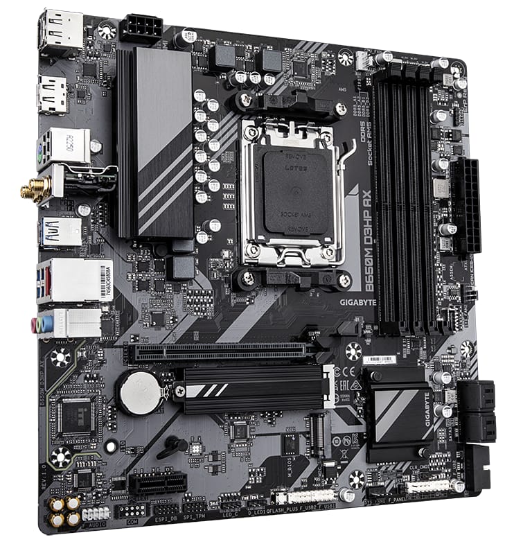 Placa de Baza GIGABYTE B650M D3HP AX AM5, DDR5, WiFi 6 - imagine 4