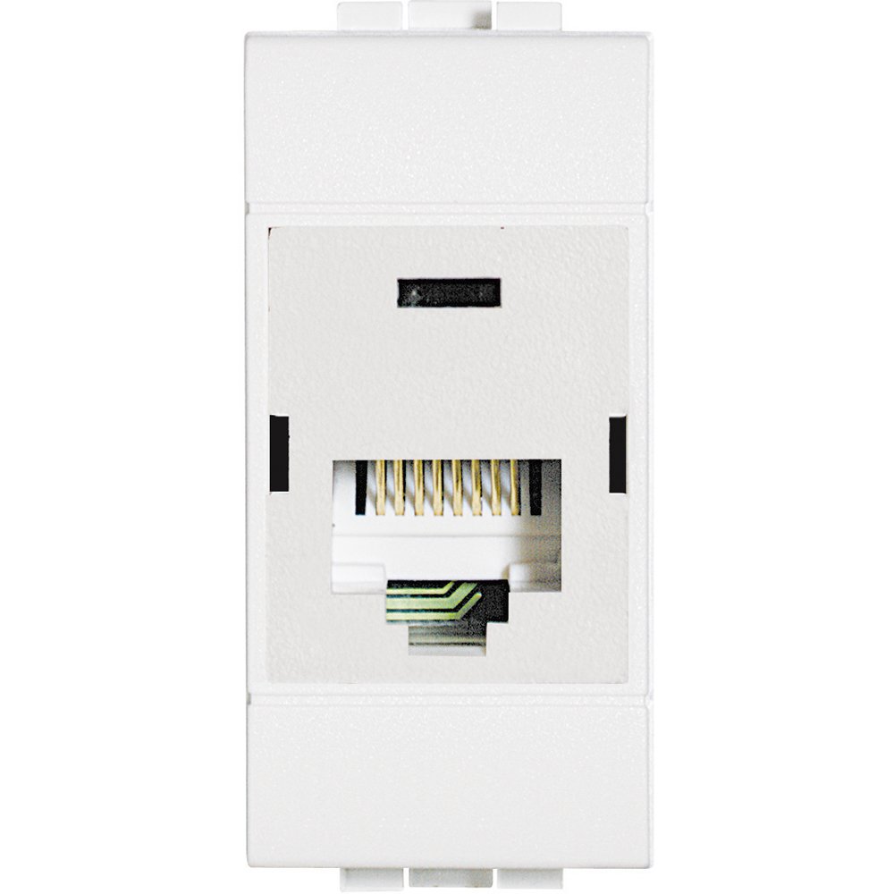 Priză RJ45 Bticino Living Light, Alb, 1 Modul
