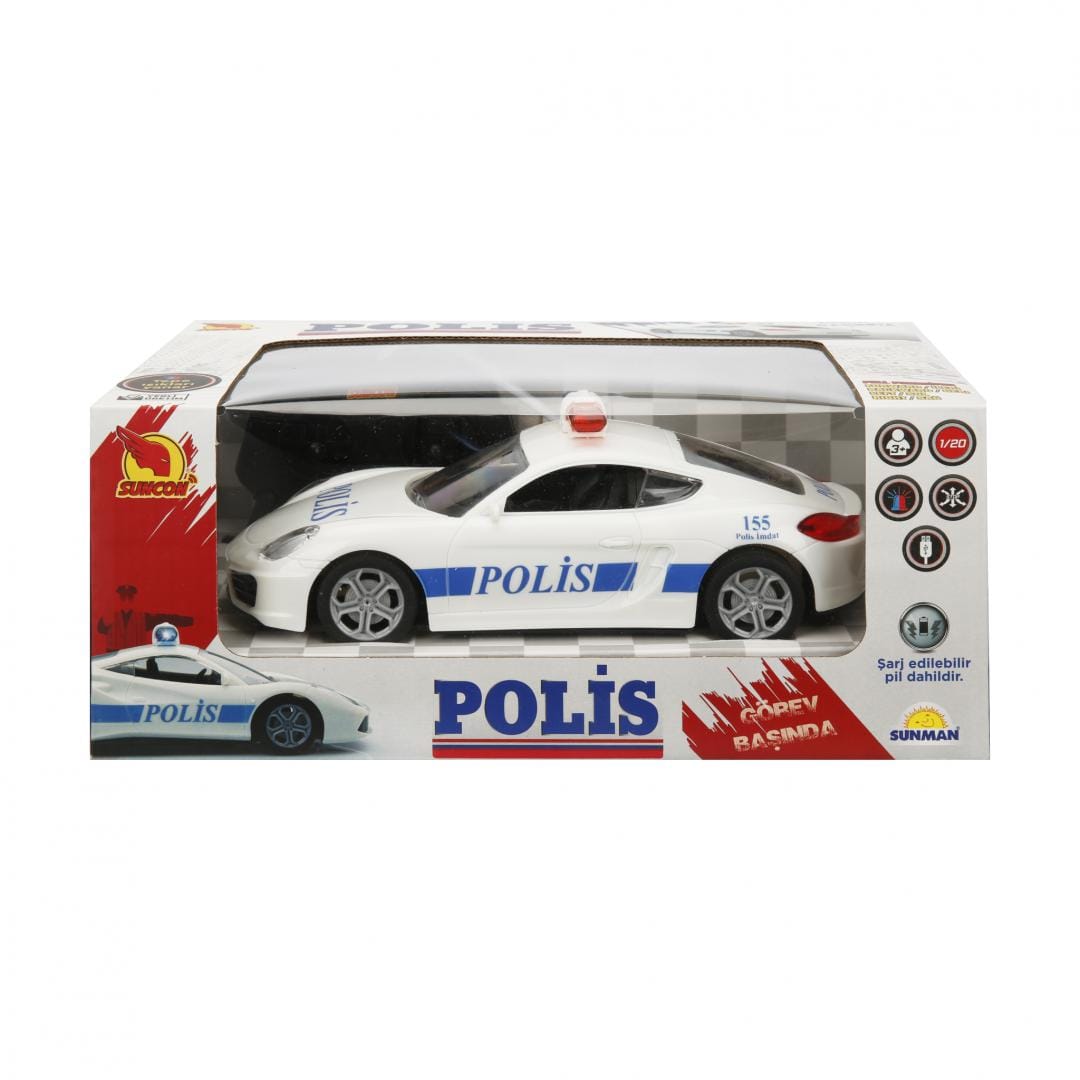 Mașină Poliție Telecomandă Aztec 1:20 Sunman - Cu USB R/C - imagine 9