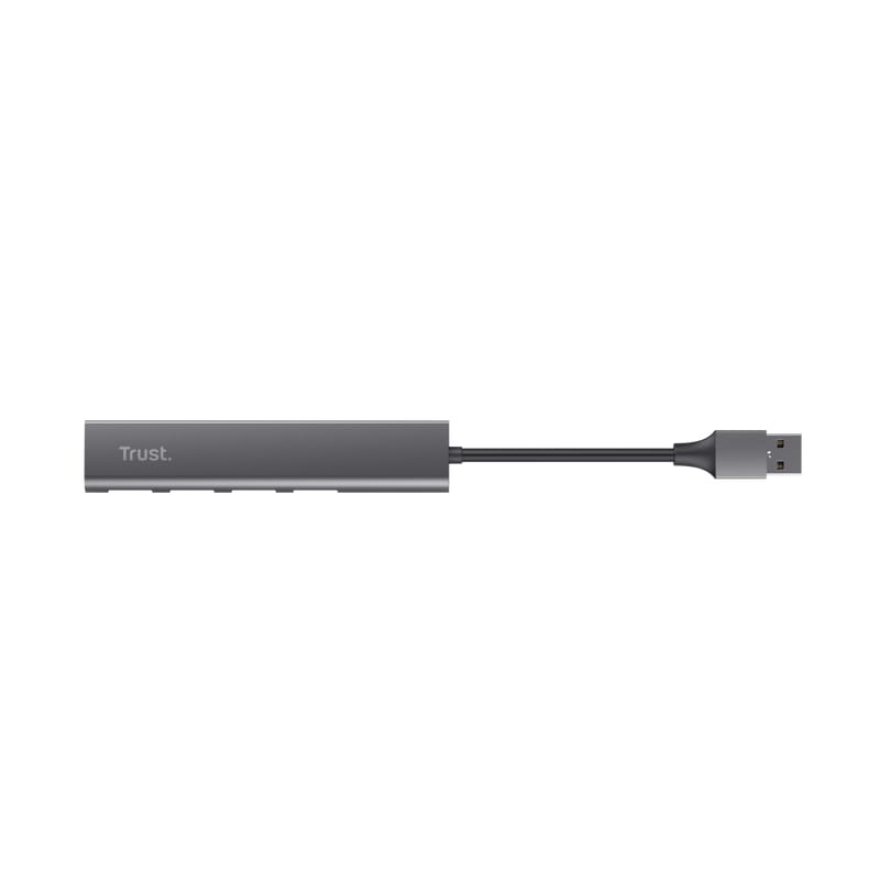 Hub USB Trust Halyx 4 Porturi USB-A 3.2 Argintiu - imagine 5