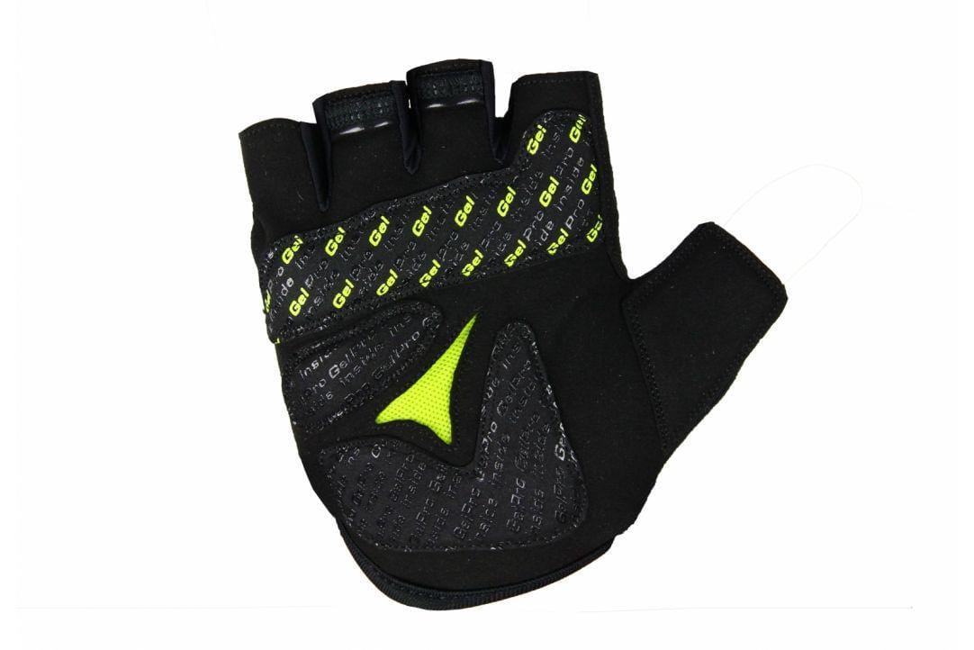 Mănuși B-RACE cu Gel Negru/Lime M - Confort Maxim Ciclism - imagine 4