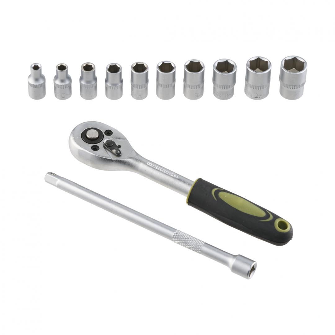 Trusă Chei 12 Piese 1/4" CR-V Profesională - HR Set - imagine 2