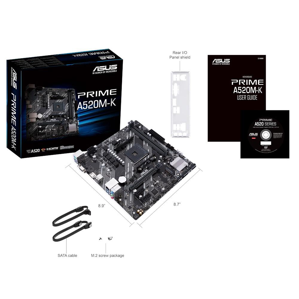 Placa de baza Asus PRIME A520M-K AM4 - Performanta Stabila - imagine 2