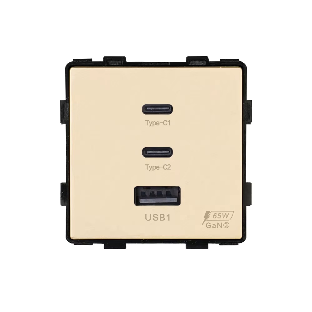 Modul Priza Fast Charge 65W USB-A + 2xUSB-C LUXION - imagine 2