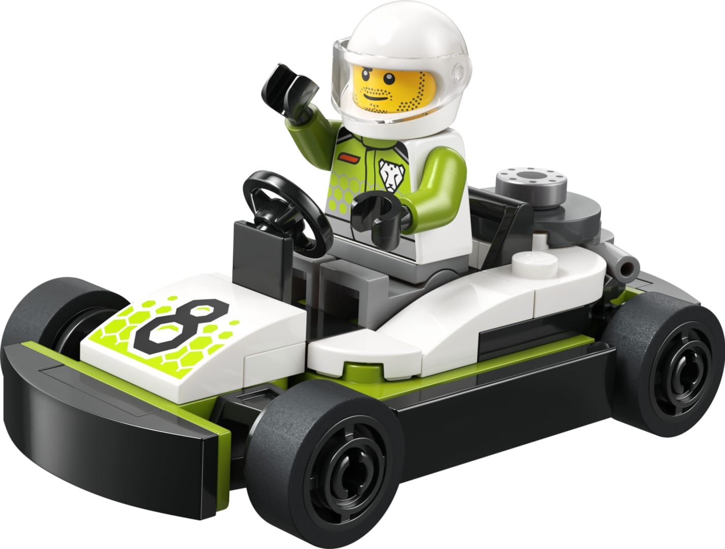 LEGO City Mașină de Curse Cart cu Pilot 30719 - imagine 4