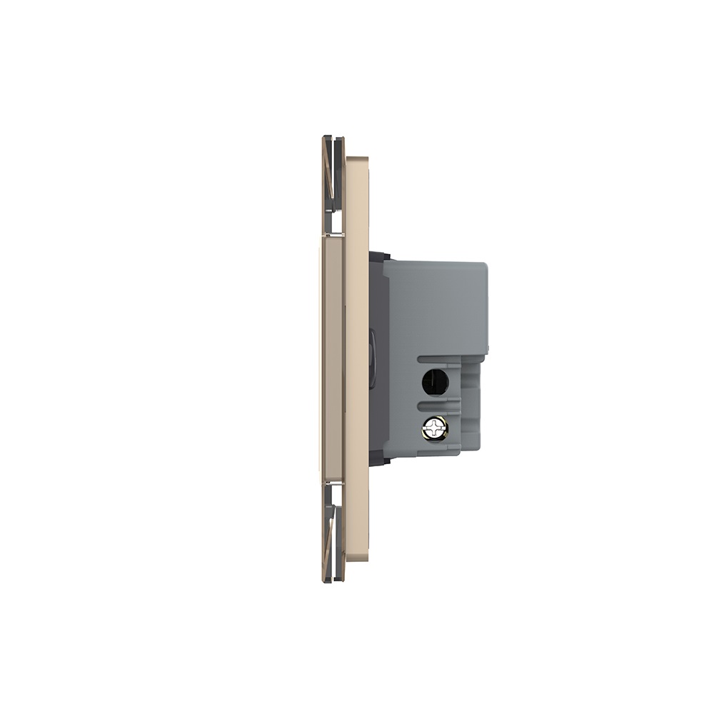 Intrerupator Touch Dublu Livolo, Rama Sticla, Standard Italian - imagine 11
