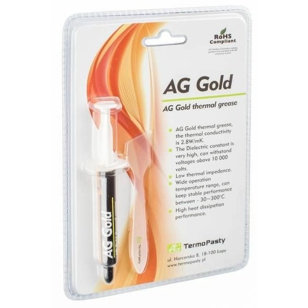 Pasta Termoconductoare AG Gold, 3g, TermoPasty - imagine 1