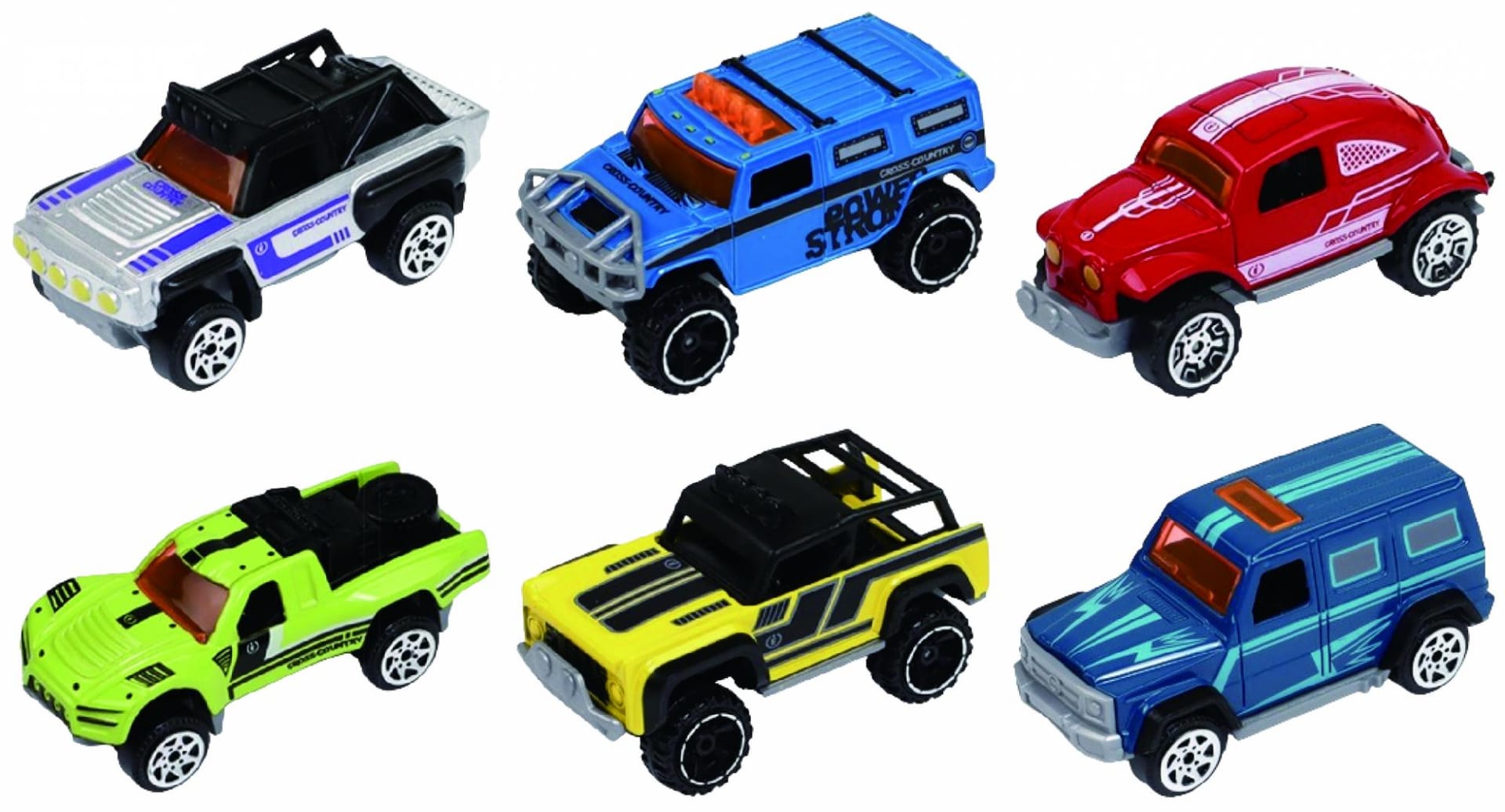 Set 6 Camionete Die Cast 1/64 Cevodle - Mașinuțe Metal Rezistent - imagine 2
