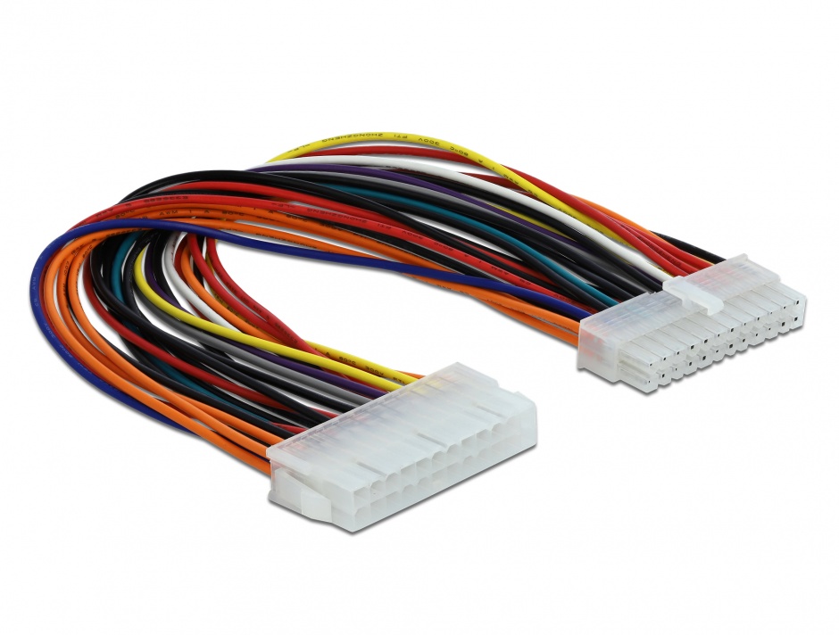 Cablu prelungitor ATX 24P Delock, 27cm