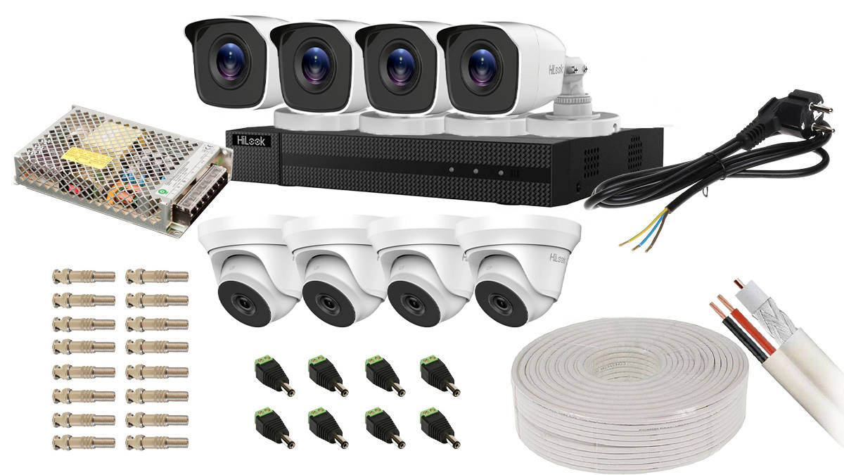 Kit Supraveghere Hikvision 8 Camere Full HD
