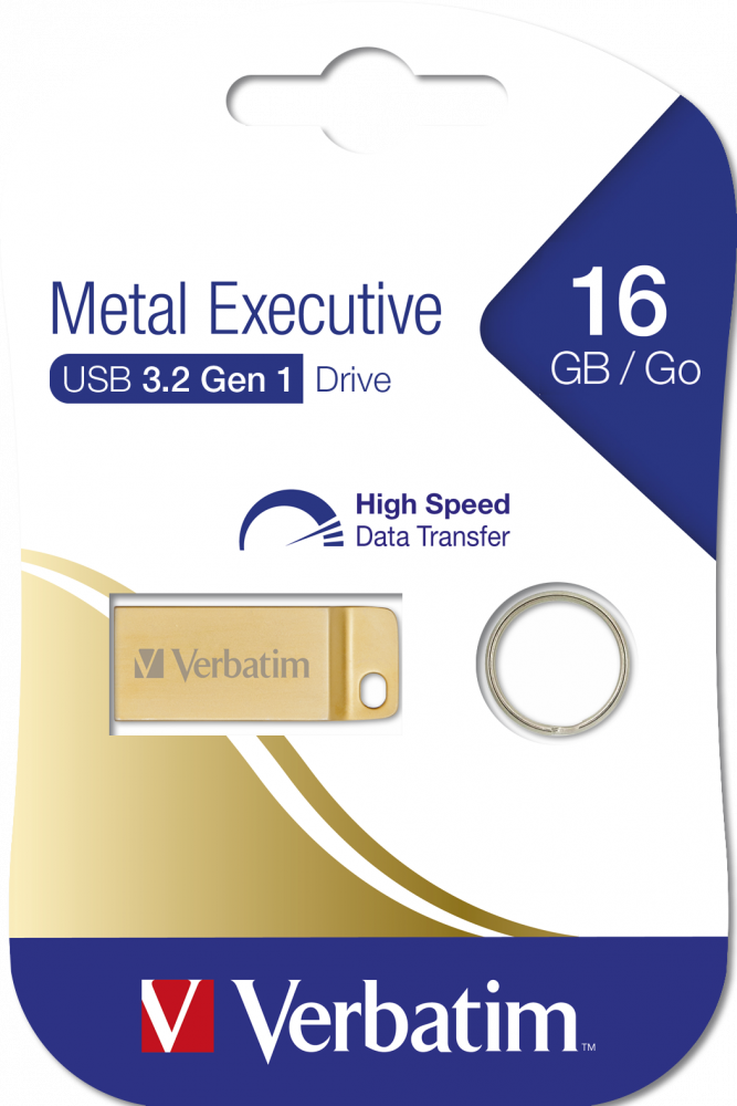 Memorie USB Verbatim 16GB USB 3.0 Metalică Aurie - imagine 3