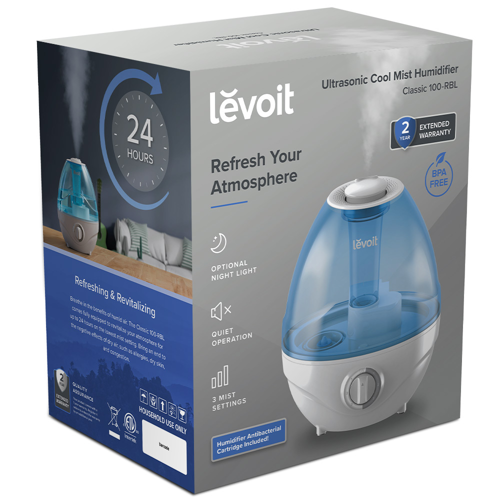 Umidificator Levoit Classic 100-RBL, Silentios, 2.4 L - imagine 4