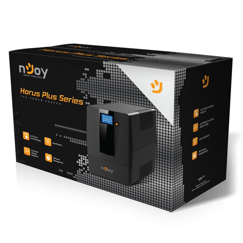 UPS nJoy Horus Plus 1500VA - Protecție Avansată cu LCD Tactil - imagine 5