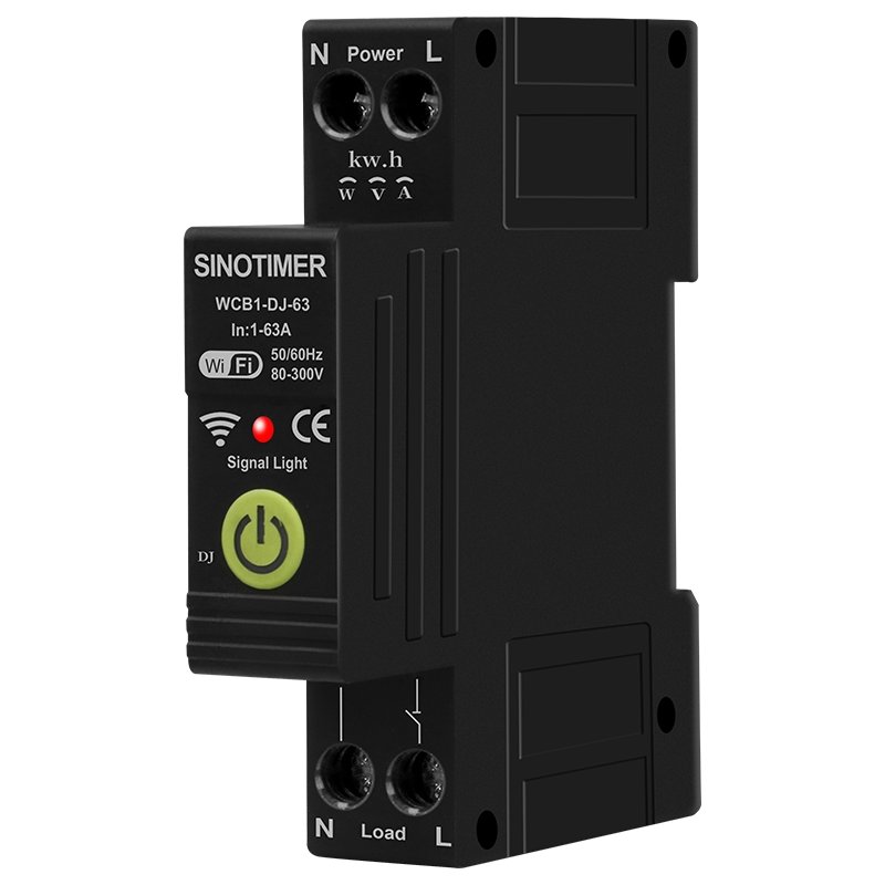 Releu Smart WiFi Sinotimer 63A, Dif, KWH