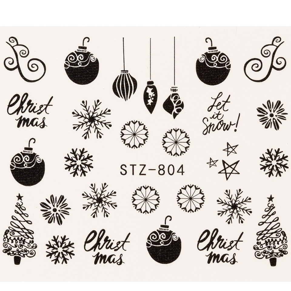Tatuaj Unghii LUXORISE Simple Holiday Treats, STZ-804