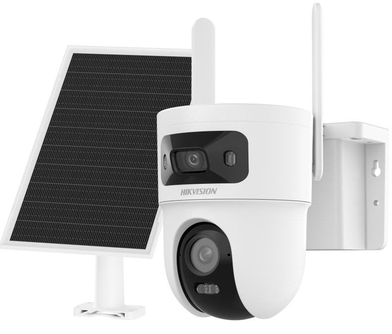 Cameră 4G solar HiLook CFSP8-D, autonomă, 4+4MP, IP66