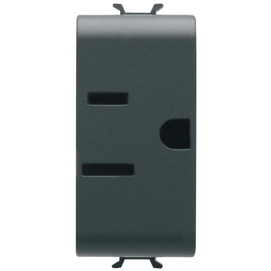 Priza USA Gewiss Chorus, 1 modul, negru satin