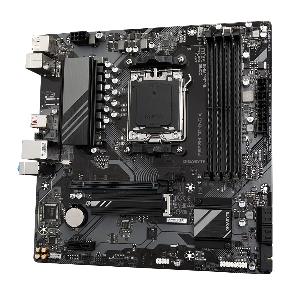 Placă Bază Gigabyte A620M GAMING X AX AM5 DDR5 mATX WiFi - imagine 5