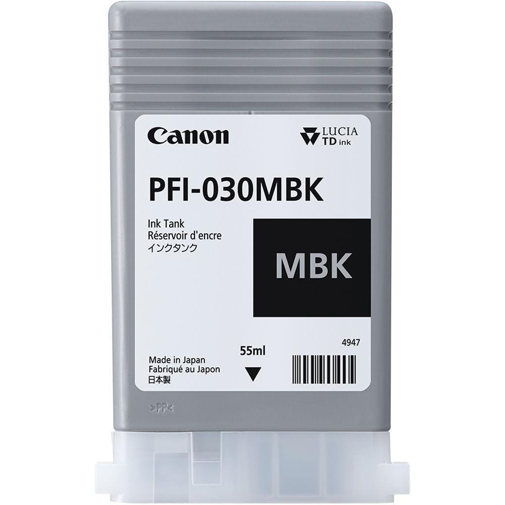 Cartus Original Canon PFI-030MBK Matte Black 55ml pentru imagePROGRAF - imagine 2