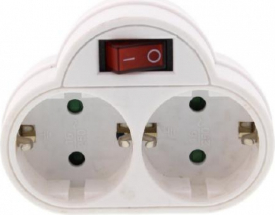 Stecher Dublu OEM cu Protectie si Intrerupator