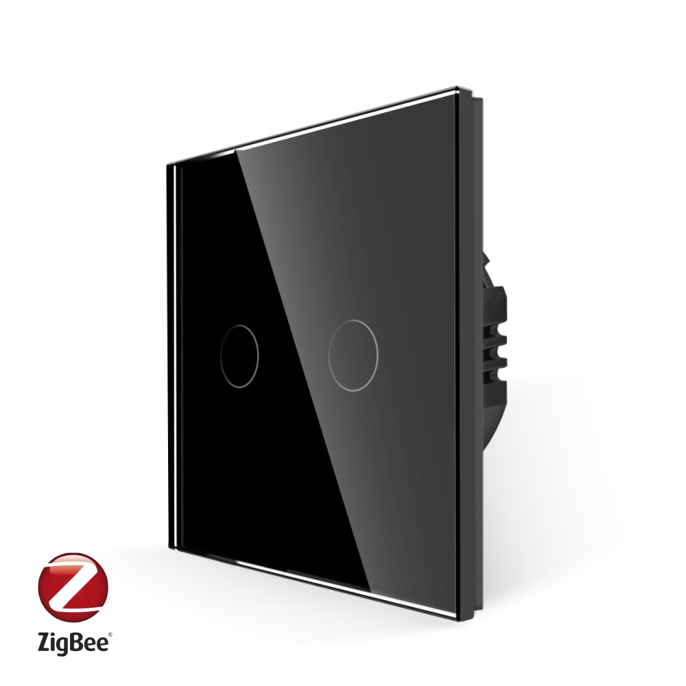 Intrerupator Dublu Touch Sticla ZigBee Smart Home - imagine 5
